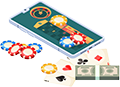 mobile casino vector concept